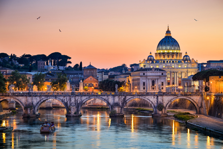 Vista della cupola di San Pietro