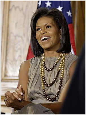 LA FIRST LADY AMERICANA MICHELLE OBAMA