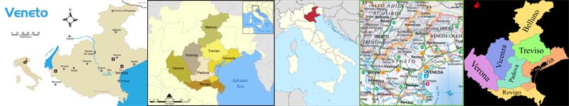 Veneto Maps and Interesting Travel Destinations